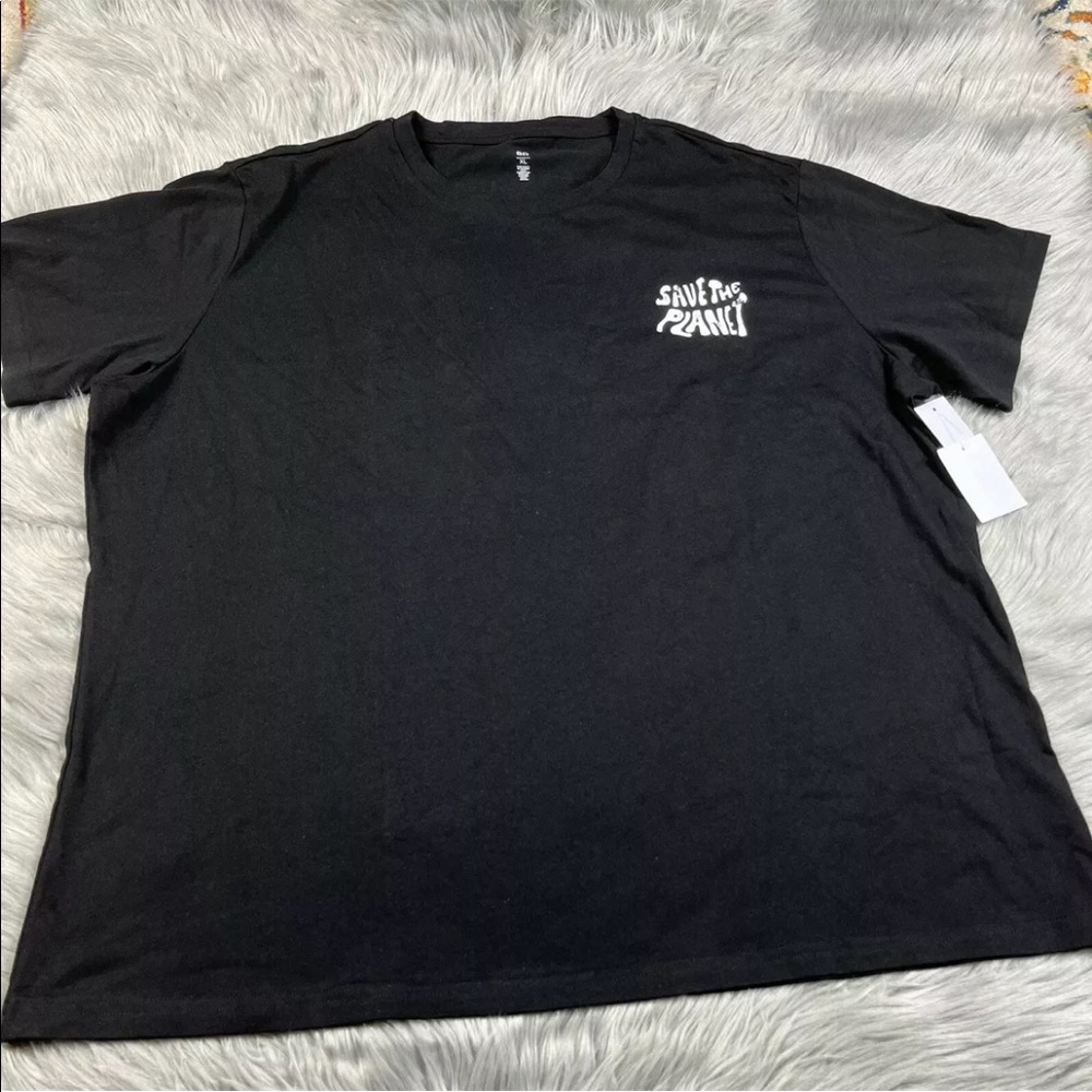Nordstrom BP Black White Save The Planet Graphic T Shirt XL